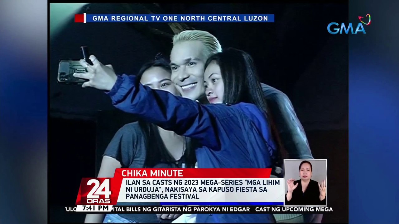 Ilan sa casts ng 2023 mega-series "Mga Lihim ni Urduja", nakisaya sa Kapuso fiesta sa Panagbenga Festival | 24 Oras