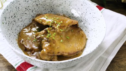 Chuletas de cerdo a la miel mostaza