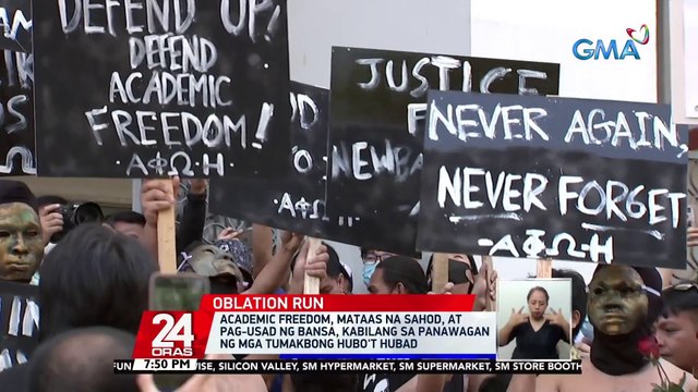 Academic freedom, mataas na sahod, at pag-usad ng bansa, kabilang sa panawagan ng mga tumakbong hubo't hubad | 24 Oras