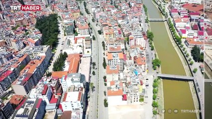 Hatay'daki yıkım deprem öncesi ve sonrası görüntülerde
