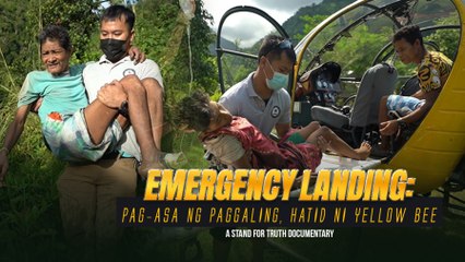 Chopper ng pribadong grupo, libreng-sakay para sa maysakit sa Palawan | Stand for Truth