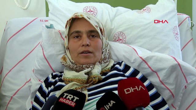 Enkazdan kurtarılan anne ve kızı, günler sonra ilk kez buluştu