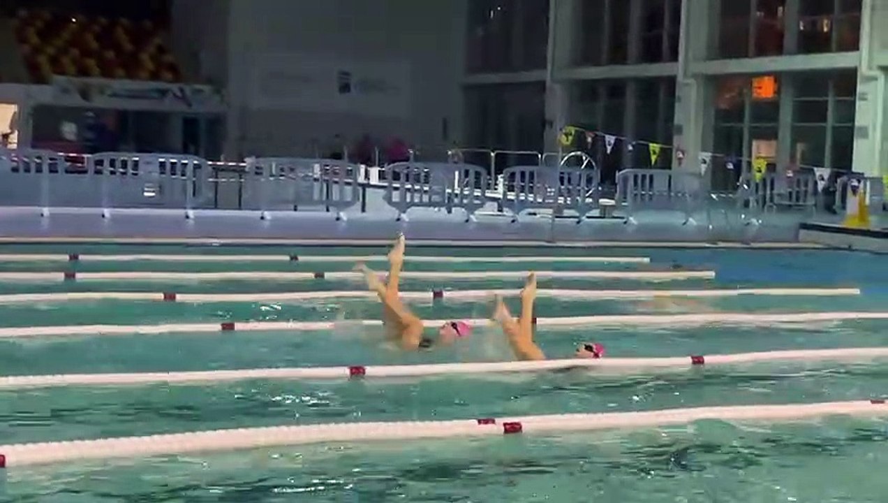 El dúo entrenando.