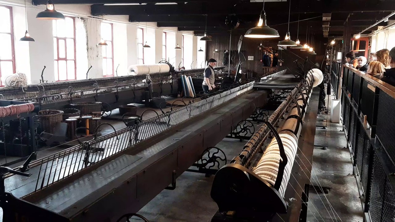 More than a century after it first started spinning an old Yorkshire mill's mule is restored to action more at Leeds Industrial Museum