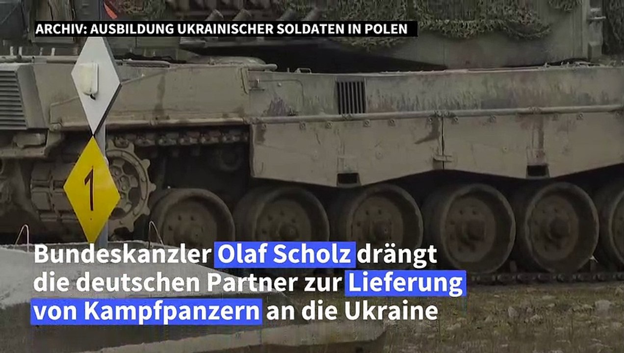 Scholz drängt Partner zur Lieferung von Kampfpanzern