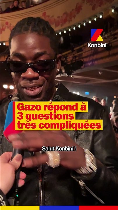 Gazo répond à nos questions au défilé Céline