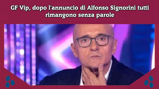 GF Vip, dopo l'annuncio di Alfonso Signorini tutti rimangono senza parole