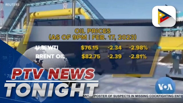 Oil prices drop by over 2%