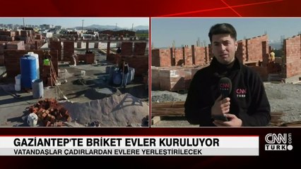 Gaziantep'te briket evler kuruluyor