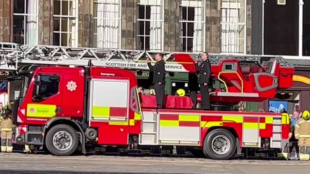 Service of Celebration and Thanksgiving for the life of firefighter Barry Martin at St Giles Cathedral, Edinburgh