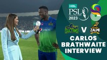 Carlos Brathwaite Interview | Multan Sultans vs Peshawar Zalmi | Match 5 | HBL PSL 8 | MI2T