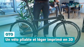 OTO, un vélo pliable et léger imprimé en 3D