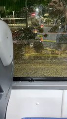 Passageiro fica ferido após BRT ser atingido durante carnaval