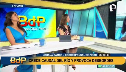 Pisco: crece caudal del río y provoca desbordes