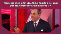 Momento choc al GF Vip, Attilio Romita è nei guai per delle prove mostrate in diretta TV