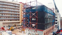 Construcció del bloc de pisos d'APROP (Ajuntament de Barcelona)