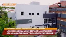 La rectora de la UNaM destacó la ampliación del módulo farmacia y bioquímica en Posadas