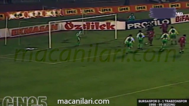 Bursaspor 0-1 Trabzonspor 14.02.1999 - 1998-1999 Turkish 1st League Matchday 20