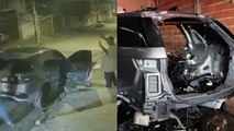Carro de luxo roubado do cantor Péricles é achado desmontado na Zona Leste de São Paulo; veja fotos