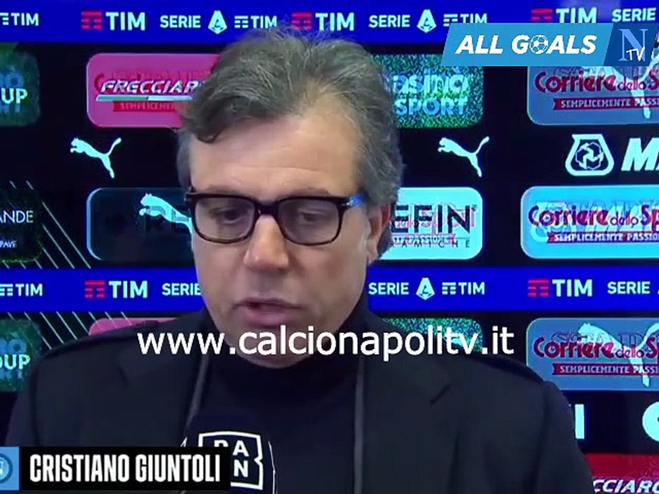 Sassuolo-Napoli 0-2 17/2/23 intervista pre-partita Cristiano Giuntoli