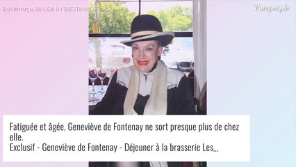 "Je mourrai ici..." : Fatiguée et inquiète, Geneviève de Fontenay évoque sa fin de vie