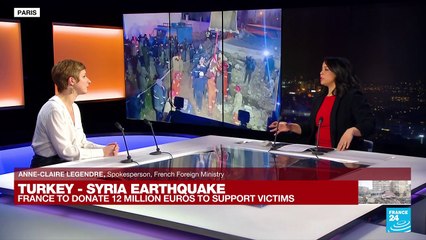 France aiding Turkey & Syria: 'We've been mobilised since the very first minutes of this tragedy'