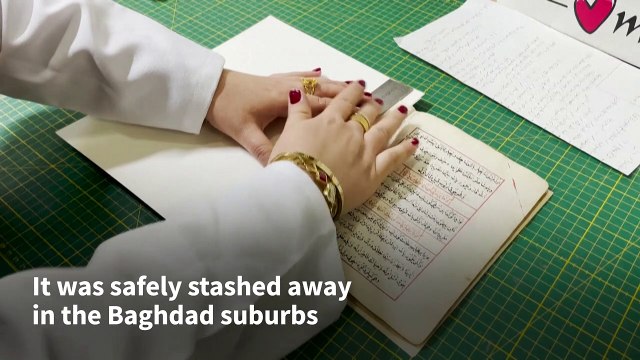 Iraqi conservators strive to preserve ancient manuscripts