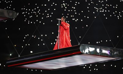 Rihanna Wore a Breastplate and Flight Suit to Perform Her Biggest Hits at the Super Bowl