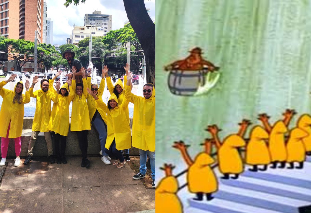 Reconhece a cena? Grupo de BH recria meme de 'P...