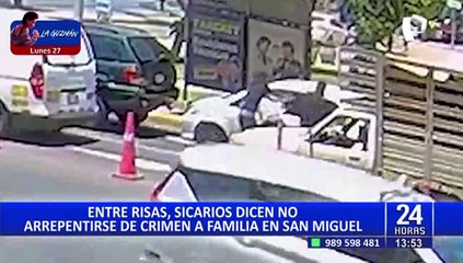 Sicarios no se arrepienten de matanza en San Miguel: "Matamos a la 'Tota', no a los niños"