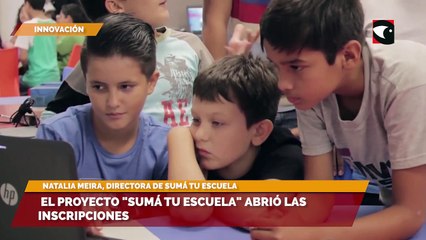 Natalia Meira invitó a inscribirse del proyecto Sumá tu Escuela