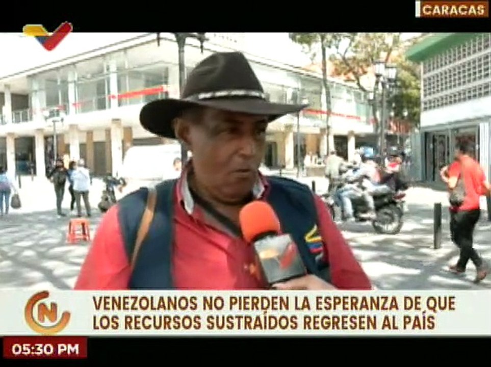 Pueblo venezolano no pierde la esperanza de que los recursos sustraídos regresen al país