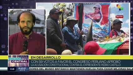 Congreso peruano aprobó la acusación constitucional contra el expresidente Pedro Castillo