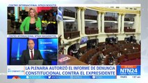 Congreso peruano aprueba acusación constitucional contra el expresidente Pedro Castillo