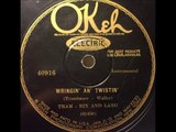 Wringin And Twistin - Tram, Bix & Lang = Frankie Trambauer, Bix Beiderbecke & Eddie Lang (1927)