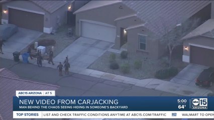 New video of man who allegedly stole an APS truck and ran thorugh a neighborhood