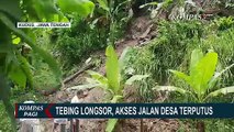 Tebing Setinggi 100 Meter di Kudus Longsor, Akses Jalan di Desa Menawan Terputus