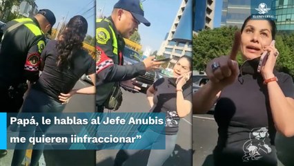 Lady Anubis: Mujer se trató de hacer pasar por influyente para evitar una infracción en la CDMX