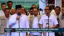 Didukung Relawan Joman, Prabowo: Saya Berniat Melanjutkan Kepemimpinan Jokowi
