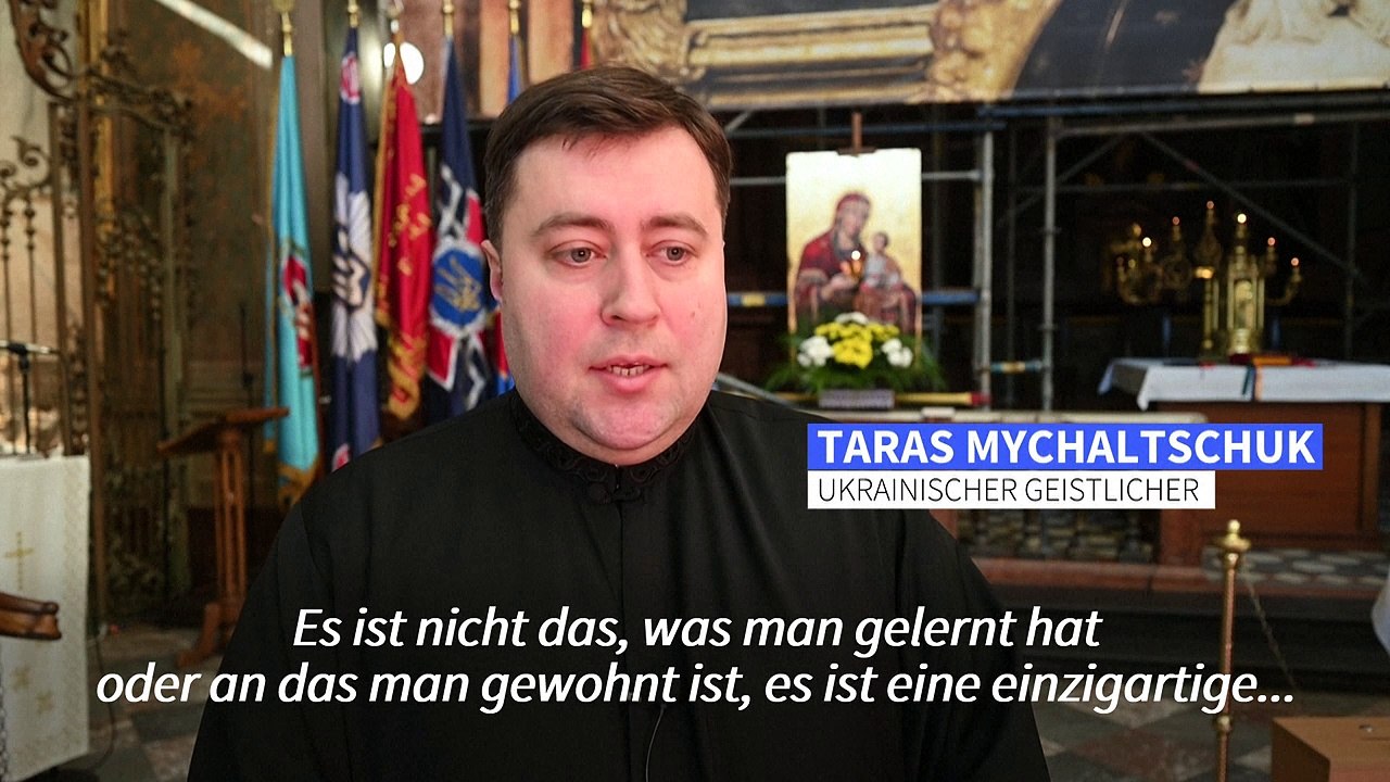 Ukrainischer Priester bestattet jeden Tag Soldaten