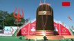 A 31.5 Feet tall 'Rudraksha Shivling' Has Been Made In Gujarat By Using Around 31 Lakhs Rudrakshas