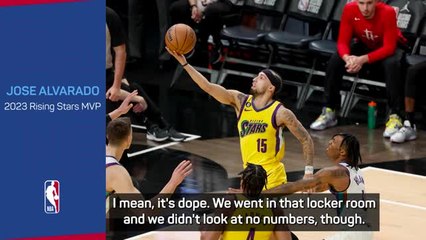 Alvarado 'didn't even dream' of winning Rising Stars MVP