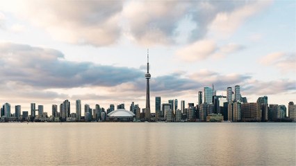 Timelapse - Toronto, Canada - The Skyline from Day to Night as seen from the Islands