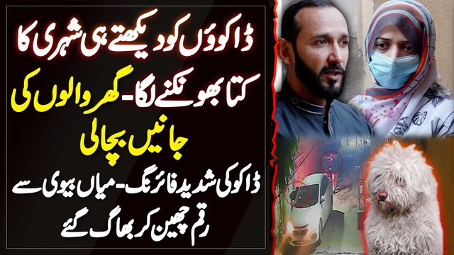 Daku Ko Dekhte Hi Dog Ne Shor Macha Kar Ghar Walon Ki Jaan Bacha Li - Daku Paise Cheen Kar Farar