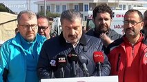 Sağlık Bakanı Fahrettin Koca, Hatay'da açıklamalarda bulundu