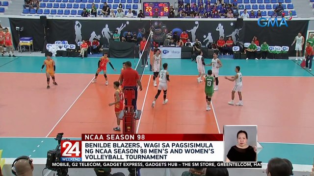 Benilde Blazers, wagi sa pagsisimula ng NCAA Season 98 Men's and Women's Volleyball tournament | 24 Oras Weekend