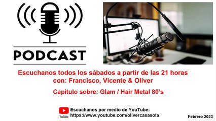 PODCAST: Glam / Hair Metal 80’s (Spanish / Español)