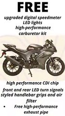 X-PRO 125cc Motorcycle with Manual Transmission, Assembled in Crate!