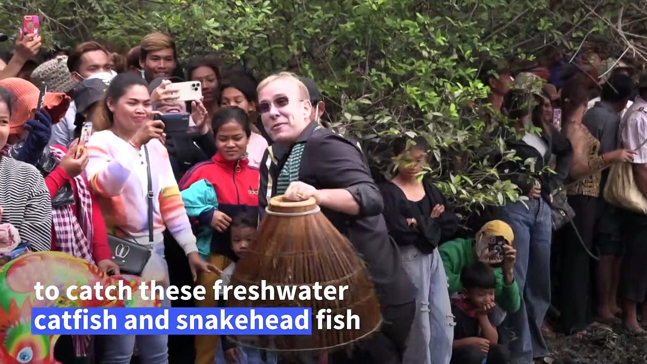 Cambodians celebrate traditional fishing methods at annual ceremony