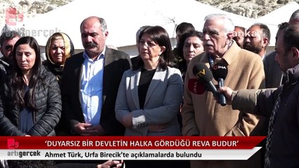 Ahmet Türk: Halkı tehdit eden bir devletle karşı karşıyayız'
